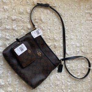 NWT Coach bag with matching wallet